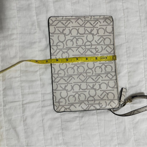Calvin Klein Gray Monogram Clutch - Picture 5 of 5
